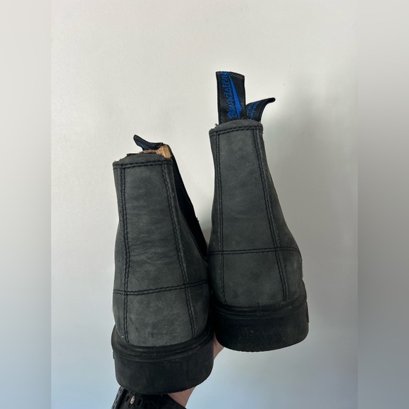 Blundstone Rustic Black Chelsea Boots M9 W11 - Picture 4 of 6